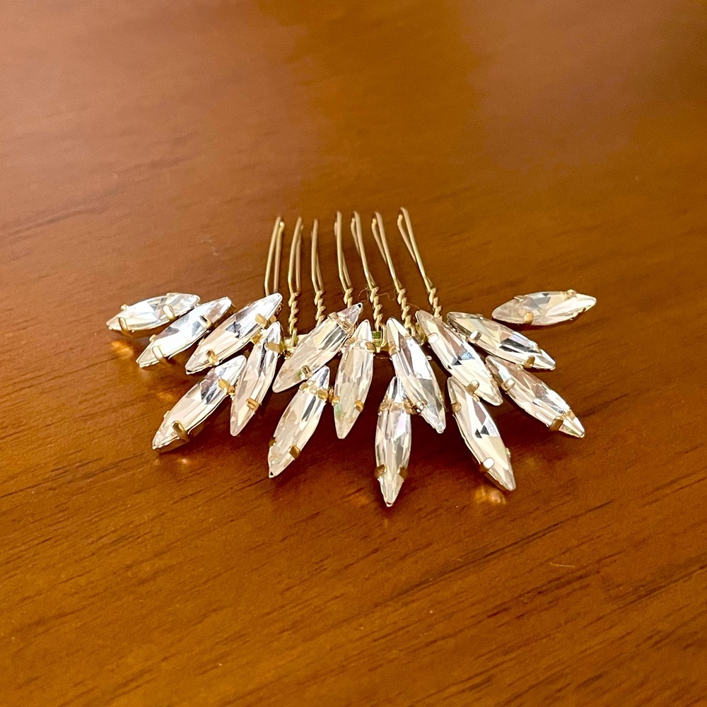Scattered Crystal Bridal Hair Comb